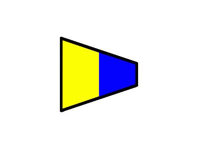 Signalflag 5 Symbol