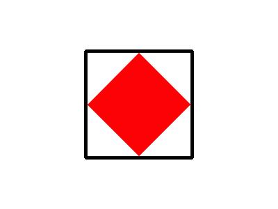 Signalflag Foxtrot Symbol