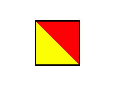 Signalflag Oscar Symbol