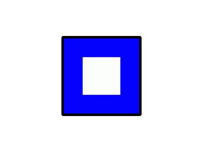 Signalflag Papa Symbol