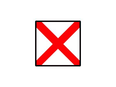 Signalflag Victor Symbol