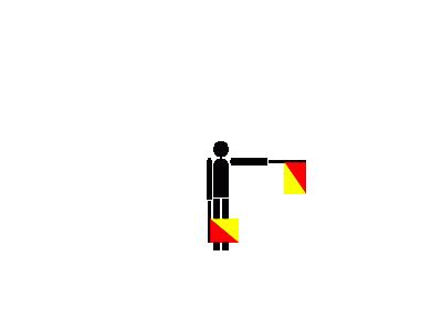 Semaphore Foxtrot Symbol