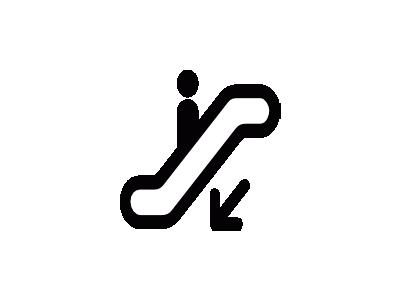 Aiga Escalator Down  Symbol
