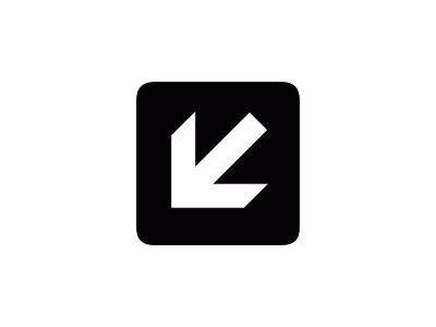 Aiga Left And Down Arrow1 Symbol