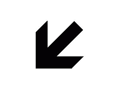 Aiga Left And Down Arrow  Symbol