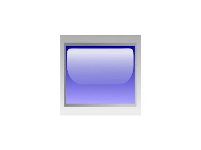 Led Rectangular H Blue Symbol