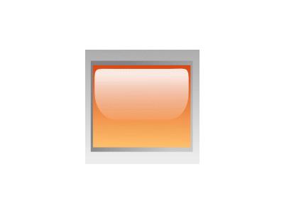 Led Rectangular H Orange Symbol