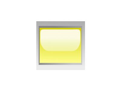 Led Rectangular H Yellow Symbol