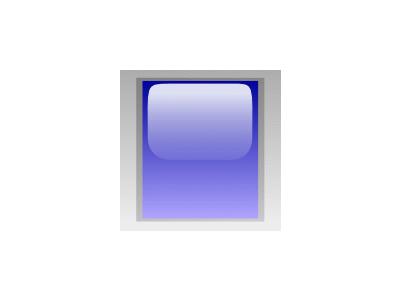 Led Rectangular V Blue Symbol
