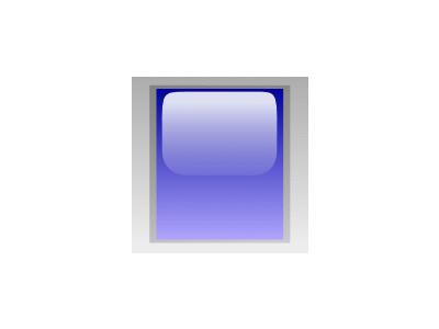 Led Rectangular V Blue Symbol