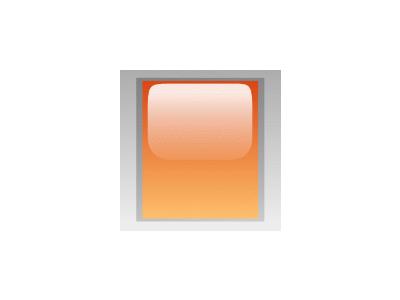 Led Rectangular V Orange Symbol