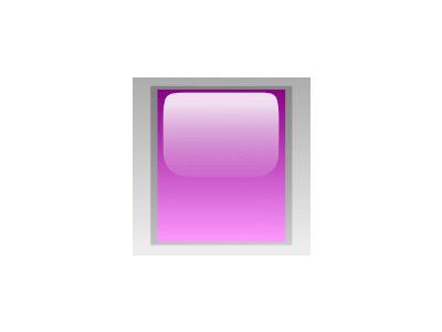 Led Rectangular V Purple Symbol