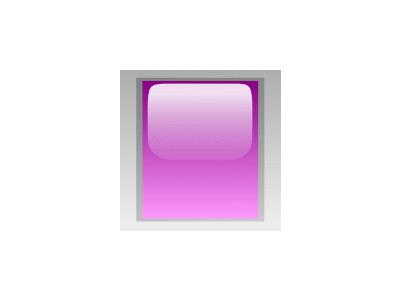 Led Rectangular V Purple Symbol