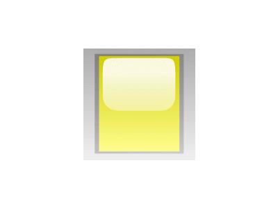 Led Rectangular V Yellow Symbol