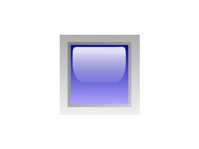 Led Square Blue Symbol
