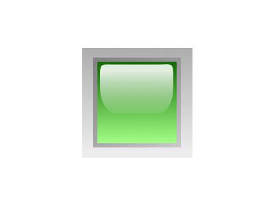 Led Square Green Symbol