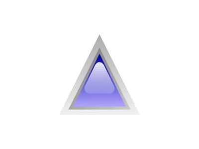 Led Triangular 1 Blue Symbol