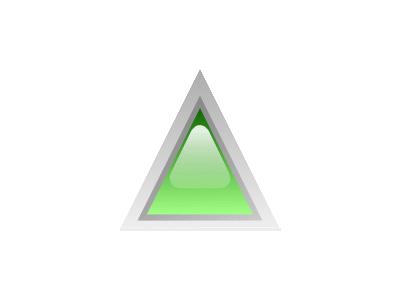 Led Triangular 1 Green Symbol