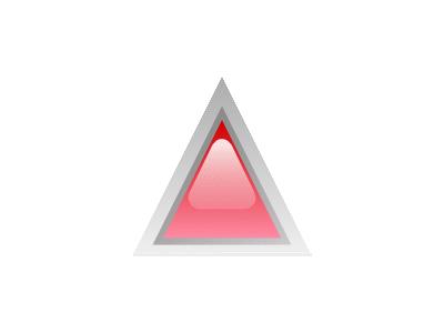 Led Triangular 1 Red Symbol