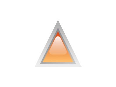 Led Triangular 1 Orange Symbol