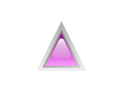 Led Triangular 1 Purple Symbol