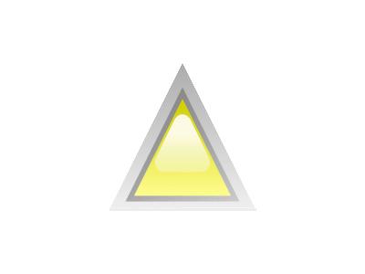 Led Triangular 1 Yellow Symbol