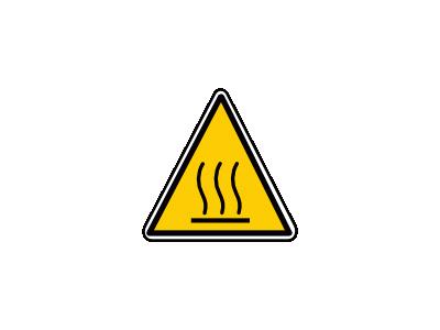 Hot Surface Danger Luca R Symbol