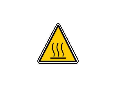 Hot Surface Danger Luca R Symbol