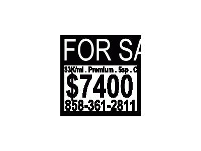 For Sale Sign Template 01 Symbol