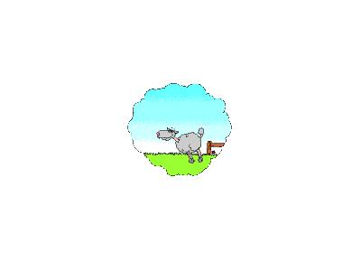 Logo Animals Sheep 001 Animated