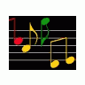 Logo Music Notes 018 Animated title=