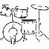 Logo Music Drums 009 Color