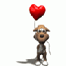 Greetings Dog01 Animated Valentine title=