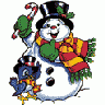 Greetings Snowman12 Animated Christmas title=