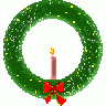 Greetings Wreath01 Animated Christmas title=