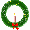 Greetings Wreath01 Animated Christmas