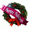 Greetings Wreath02 Animated Christmas