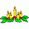 Greetings Candle01 Animated Christmas