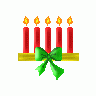 Greetings Candle02 Animated Christmas