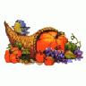 Greetings Cornucopia01 Color Thanksgiving title=