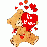 Greetings Bear01 Color Valentine