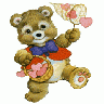 Greetings Bear03 Color Valentine