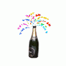 Greetings Champagne03 Color New Year title=