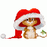 Greetings Mouse01 Color Christmas