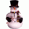 Greetings Snowman10 Color Christmas title=