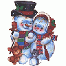 Greetings Snowman19 Color Christmas