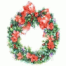 Greetings Wreath08 Color Christmas title=