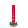 Greetings Candle02 Color Christmas title=