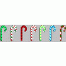 Greetings Candy Cane16 Color Christmas title=