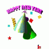 Greetings Party HatHnew Year Md Wht Animated New Year title=